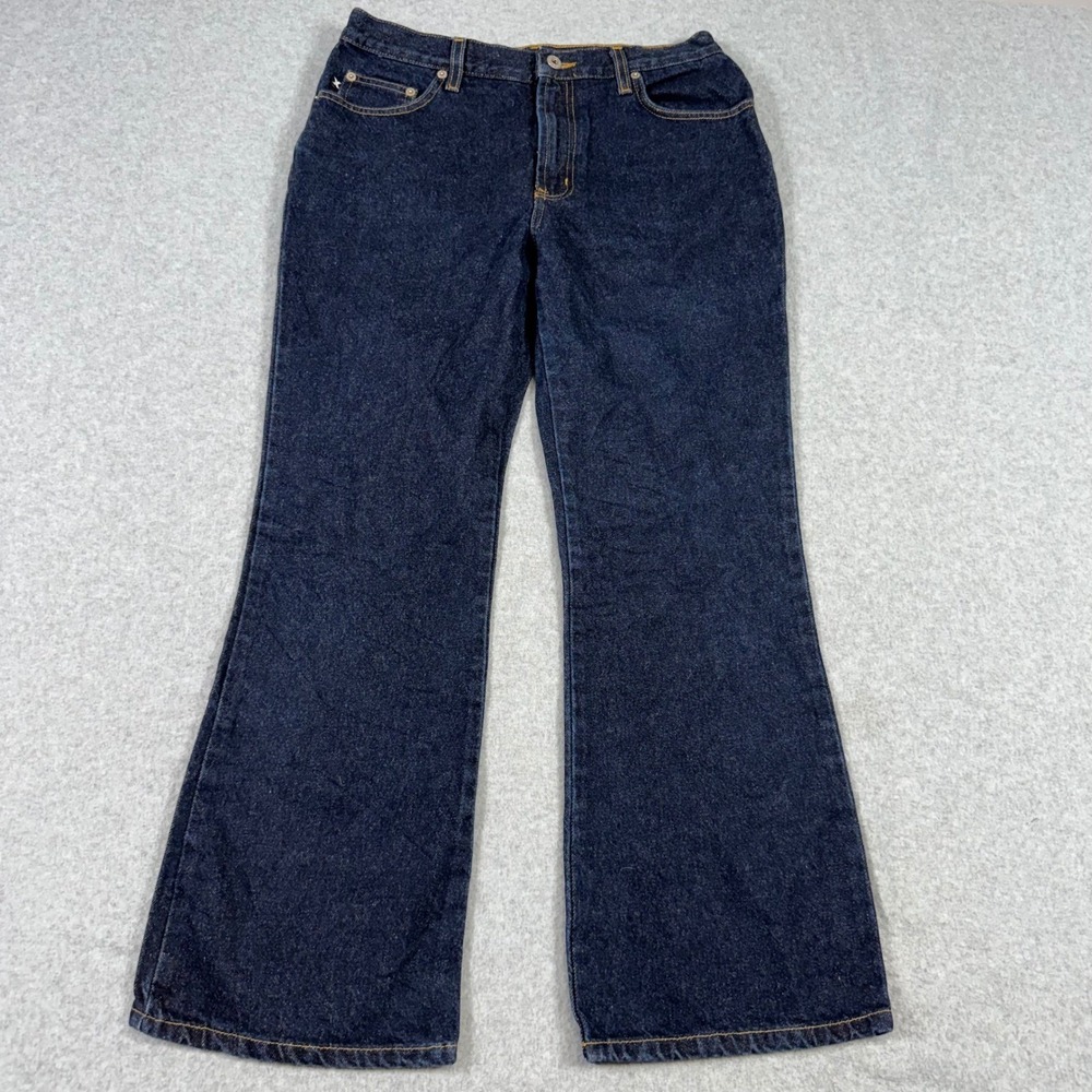 Express Jeans Vintage 90s 9/10R Dark Wash Retro Flare Leg Denim Western 9 10